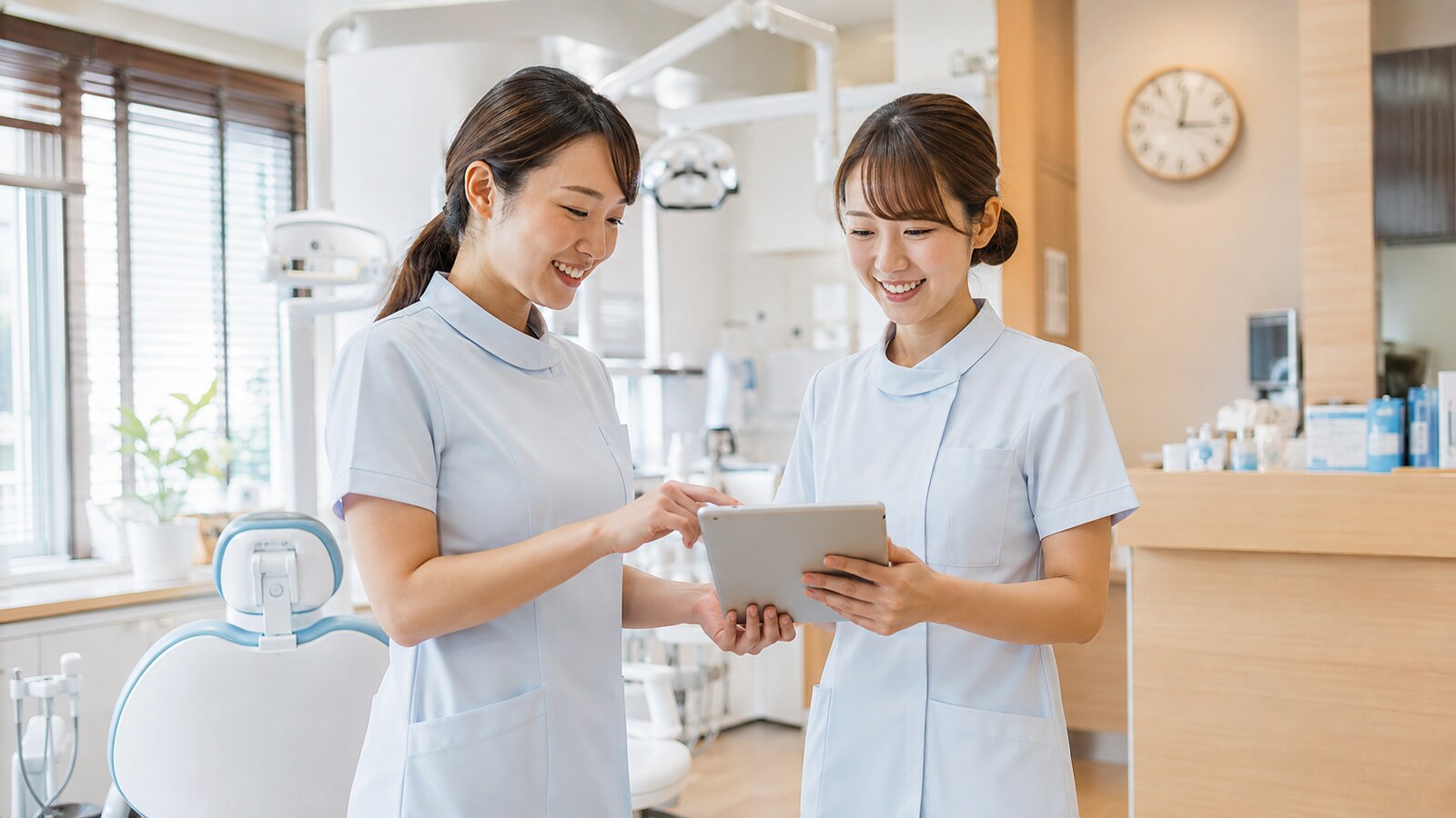 子育てと両立する勤務シフトを相談する歯科衛生士